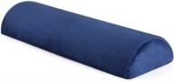🔥 cozy hut memory foam semi roll pillow: ultimate support for side, back, and stomach sleepers. relieve sciatica, back and leg pain! washable cover included - 24''l x 8''w x 4''h logo
