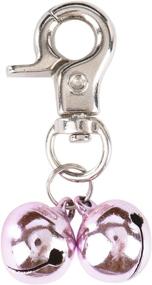 img 4 attached to 🐾 EXPAWLORER Pink Bell Training Charm Pendants Jewelry: Stylish Pet Dog Cat Necklace Collar - 2 Set