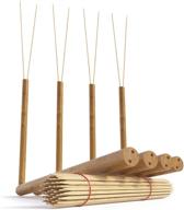 🔥 premium 104-piece roasting set: durable wood hot dog sticks, marshmallow s'mores, and kebab fork - ideal for campfires and outdoor cooking logo