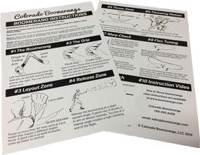 img 1 attached to Blue Angel Wooden Boomerangs Instructions