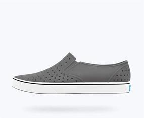 img 1 attached to Стильные детские кроссовки Native Shoes Miles Slip-On для мальчиков: Dublin Grey/Shell White, размер 7 малыш M.