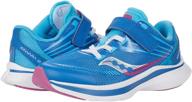 saucony kinvara alternative closure running girls' shoes in athletic logo