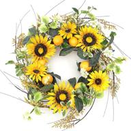 frdsomar 24-inch sunflower wreath: vibrant artificial door decor for indoors & outdoors логотип