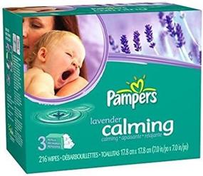 img 2 attached to 🏻 Pampers Baby Wipes Refills, Calming Lavender Scent, 4-Pack with 864 Total Wipes - Resealable Packs for Convenience