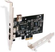 🔥 linkstek плата pcie firewire для настольных пк windows - ieee 1394a firewire 400-6pin x3 порта и 4pin x1 порт - совместим с windows 98/2000/2003/xp/vista/7/8/8.1/10/server (32/64 бита) - включает низкопрофильный кронштейн (pcie-1394a) логотип