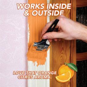 img 1 attached to 🍊 Citrus Orange Gel Paint & Varnish Remover - Safely Strip 15+ Layers of Paint, No Toxic Fumes, Non-Hazardous, 32 oz