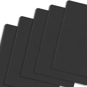 img 4 attached to 📐 Mat Board Center, 3/16" Thick Black Foam Core Board 11x14 - Pack of 10 Backing Boards