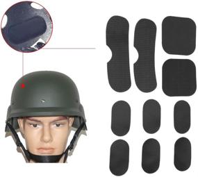 img 2 attached to Enhance Helmet Comfort and Protection with Airsoft Helmet Pads - 19pcs Set Tactical, Motorcycle & 🔧 Bicycle Helmet Padding Kits - Universal EVA Foam - Fast Mich CS ACH FMA USMC PASGT Compatible