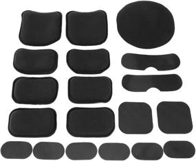 img 4 attached to Enhance Helmet Comfort and Protection with Airsoft Helmet Pads - 19pcs Set Tactical, Motorcycle & 🔧 Bicycle Helmet Padding Kits - Universal EVA Foam - Fast Mich CS ACH FMA USMC PASGT Compatible