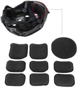 img 1 attached to Enhance Helmet Comfort and Protection with Airsoft Helmet Pads - 19pcs Set Tactical, Motorcycle & 🔧 Bicycle Helmet Padding Kits - Universal EVA Foam - Fast Mich CS ACH FMA USMC PASGT Compatible