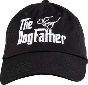 img 3 attached to 🐶 Ann Arbor T-shirt Co. The Dogfather Baseball Cap Hat - Funny Cute Dog Father Dad Owner Pet Doggo Pup Fun Humor (Black)