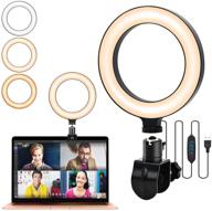 🌟 enhance your video conferencing with our dimmable led ring light for laptop monitor/desktop - perfect for zoom calls, live streaming, online teaching, and distance learning! logo