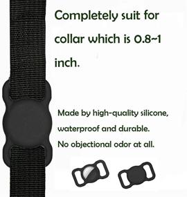 img 2 attached to 🐾 BABYHH Slide-On Protective Silicone Case for Airtag Dog/Cat Collar + Loop Holder for AirTags | Compatible with Dog GPS Tracker | Anti-Scratch, Odorless & Waterproof