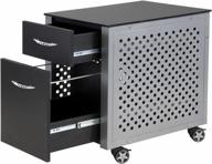 pitstop furniture fc230b black cabinet logo