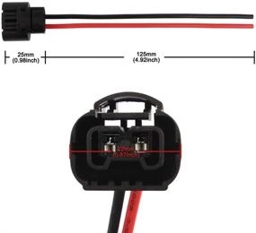 img 3 attached to 🔌 TOMALL 5202 2504 PS24W H16 Female Pigtail Connector Harnesses for Fog Light DRL Replacement Socket