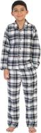 👕 cozy and trendy: gioberti little flannel pajamas stripe boys' sleepwear & robes logo