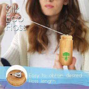 img 2 attached to 🌱 100% Compostable Eco Dental Floss with Bamboo Holder - Biodegradable, Mint Flavored, Zero Waste Oral Care