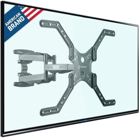 img 4 attached to ONKRON Full Motion TV Wall Mount Bracket: Tilt, Swivel for 39-65 inch LED LCD Flat Panel TV Screens | VESA up to 600x400mm, Black M5L