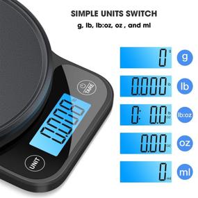 img 2 attached to 📏 Nicewell Kitchen Scale: Accurate Digital Food Scale for Weight Loss, Baking, and Cooking – Measures in Grams and Ounces – 6kg/13lbs Max – Includes Pastry Mat