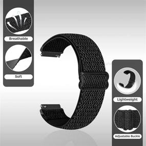 img 2 attached to ShuYo Soft Color Nylon Watch Band - Подходит для Fitbit Versa / Versa 2 / Versa 📿 Lite / Versa SE. Совместимый, дышащий и регулируемый запасной ремешок для мужчин и женщин (10 штук в упаковке)