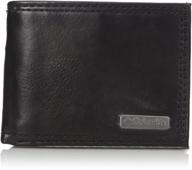 💼 columbia men's slimfold wallet in brown - stylish wallet, card holder & money organizer logo