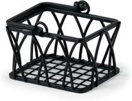 ☕️ spectrum diversified twist sugar and sweetener basket for coffee, restaurants, and homes - tea bag holder and coffee station organizer in black логотип