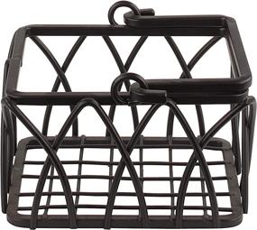 img 3 attached to ☕️ Spectrum Diversified Twist Sugar and Sweetener Basket for Coffee, Restaurants, and Homes - Tea Bag Holder and Coffee Station Organizer in Black