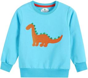 img 4 attached to Charlene Max Toddler Sweatshirt Animals Apparel & Accessories Baby Boys