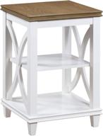 🌿 driftwood/white florence end table by convenience concepts: enhancing convenience with a touch of elegance logo