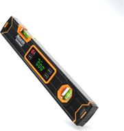 🔧 mecurate 15.7'' digital level with lcd display, 360° magnetic angle digital torpedo level, protractor with vertical & horizontal spirit bubble for construction, carpenter, craftsman, and home professionals logo