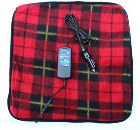 img 4 attached to 🔥 Optimized 12-Volt Heated Car Cozy Mini Travel Blanket