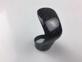 img 2 attached to Enhanced Performance Carbon Fiber Gear Shift Knob Shifter Head Cover Trim Specifically Designed for Lexus IS, ES, NX, and GS (Carbon Fiber Black)
