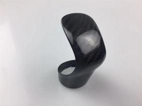 img 3 attached to Enhanced Performance Carbon Fiber Gear Shift Knob Shifter Head Cover Trim Specifically Designed for Lexus IS, ES, NX, and GS (Carbon Fiber Black)