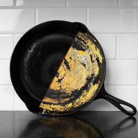 img 1 attached to 🍳 CLARK'S Ultimate Cast Iron Maintenance Kit - Premium Cast Iron Seasoning Oil - Cast Iron Cleaning Soap - Scrub Brush and Applicator Pad - Effortlessly Maintain All Cast Iron and Carbon Cookware