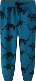 img 3 attached to 🦖 Coralup Dinosaur Lightning Drawstring Sweatpants for Boys - Pants for Boys' Clothing