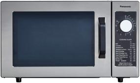 img 4 attached to 🔥 Panasonic NE-1025F Compact Light-Duty Countertop Commercial Microwave Oven, 6-Min Electronic Dial Control Timer, Bottom Energy Feed, 1000W, 0.8 Cu. Ft. Capacity - Silver