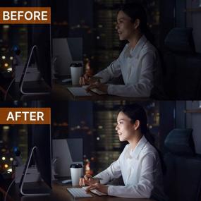 img 3 attached to Enhance Laptop Video Conferencing with Adjustable Angle Computer Light: Soft LED Webcam 💻 Lighting for Remote Work, Online Education, Makeup, Live Streaming, Evening Work - Must-have PC Accessory!