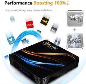 img 3 attached to 📺 [2021 Latest] Android 11.0 TV Box, 4GB RAM 64GB ROM QPLOVE RK3318 Quad-core Android Smart TV Box, 64-bit, Support 2.4G 5.0G Dual WiFi, 4K Ultra HD H.264 with Bluetooth 5.0