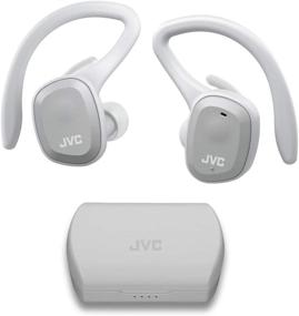 img 4 attached to Беспроводные спортивные наушники JVC HAET45TH - съемный крючок, время работы от батареи до 14 часов, водонепроницаемость IP55 (серый)