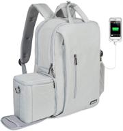 🎒 caden dslr camera backpack bag: waterproof, anti-theft, with laptop compartment, usb port, tripod holder, rain cover - compatible with sony canon nikon olympus logo