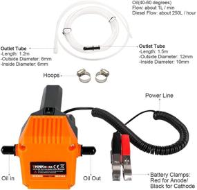 img 3 attached to 🚤 12V 80W Electric Oil Pump with Handle for Oil Change - THINKWORK Marine Oil Change Pump and Extractor for Boat, Car, Motorcycle