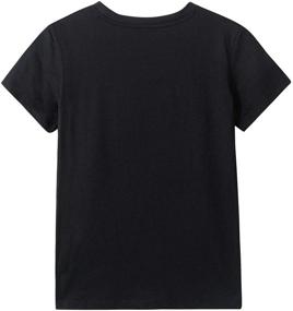 img 2 attached to Хлопковая футболка с коротким рукавом для мальчиков Cotton Crew Neck от UNACOO.