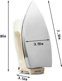 img 3 attached to 🌪️ WASING Lightweight Portable Dry Iron: Enhanced Mirror Stainless Steel Soleplate and Steam-Free Design - Perfect for Industrial and Household Use (700W) - Ideal Housewarming Gift