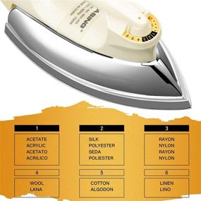 img 1 attached to 🌪️ WASING Lightweight Portable Dry Iron: Enhanced Mirror Stainless Steel Soleplate and Steam-Free Design - Perfect for Industrial and Household Use (700W) - Ideal Housewarming Gift