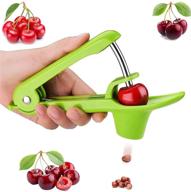 stainless steel cherry pitter tool - heavy-duty pit remover for cherries, olives, and more logo