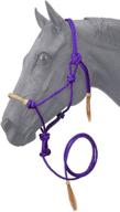 tough rawhide noseband halter purple logo