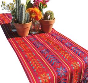 img 4 attached to 💃 Enhance Your Style with Del Mex Rebozo Mexican Runner: The Ultimate Fashion Statement!