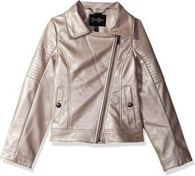 img 1 attached to Jessica Simpson Girls Leather Jacket