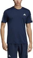 🎾 adidas 3 stripes tennis black x large men's clothing: superior style and comfort for tennis enthusiasts logo
