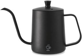 img 4 attached to VEVOK CHEF Mini 20 OZ Gooseneck Pour Over Coffee ☕ Kettle - Drip Coffee Maker with Long Narrow Stainless Steel Spout